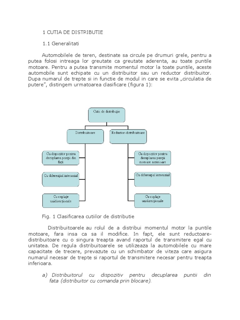 Cutia de Distributie | PDF