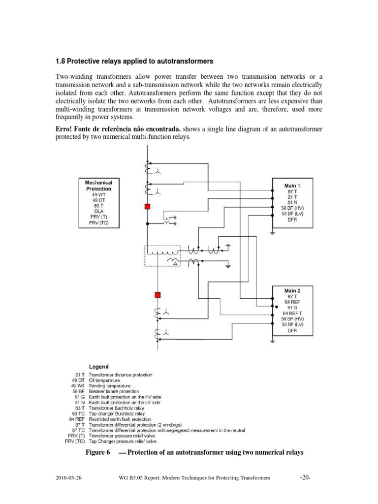 1.8 Protective Relays Applied To Autotransformers | PDF