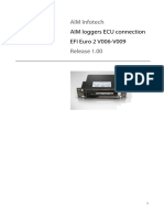 AIM Loggers ECU Connection EFI Euro 2 V006-V009