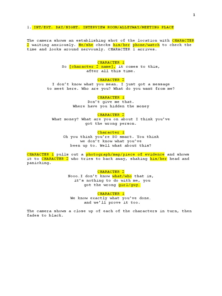 Interrogation Script | PDF