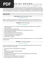 Half N Half Free MS Word CV Template