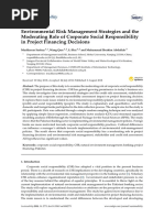 Environmental Risk Management Strategies and The Moderating Role of Corporate Social Responsibility in Project Financing Decisions