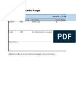 CVI Number Ranges: Object Current ECC C/V Number Range Settings