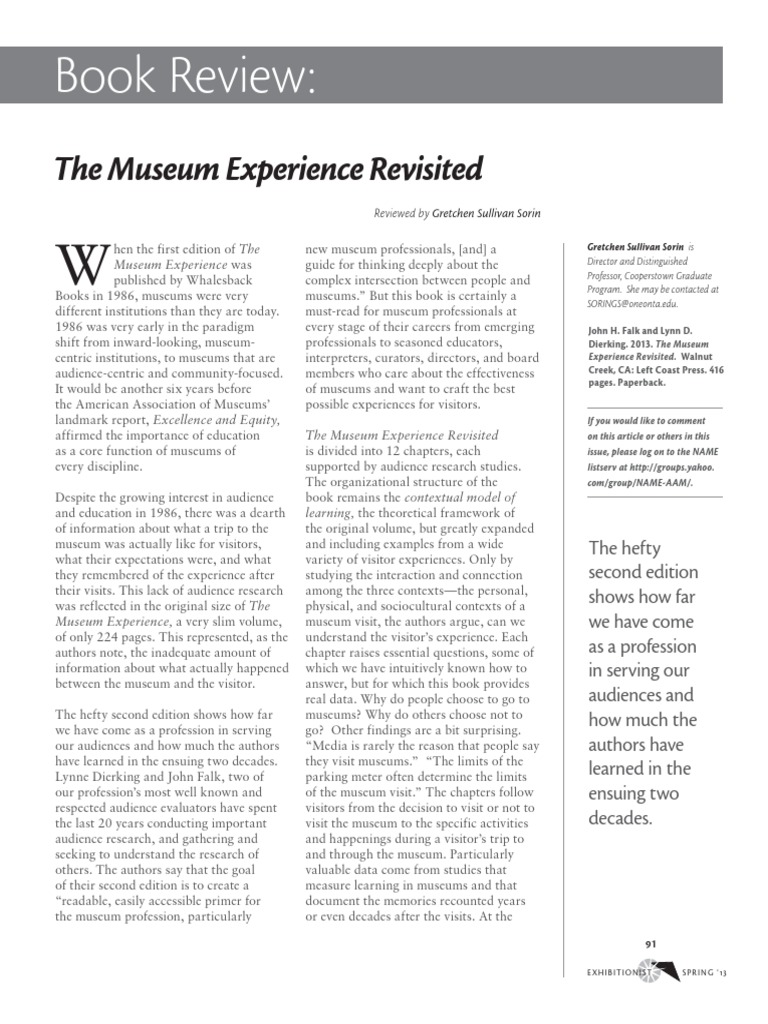 The Museum Experience Revisited Review | PDF | Museum | Cognition