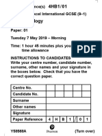 Human Biology Question Paper Igcse 9-1