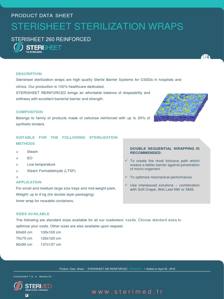 Pds Sterisheet 260 Reinforced PDF - 1528970093 38 | PDF | Sterilization ...