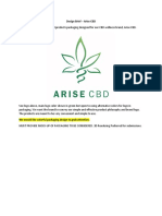 Design Brief - Arise CBD