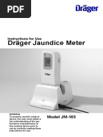 Draeger Jaundice Meter JM 103 Operators Manual