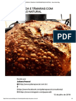 Pão de quinoa e tâmaras com fermentação natural receita