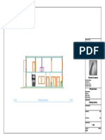 Revision history and building section drawing