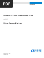 Windows 10 Best Practices Using ZCM V1.1.2 EN 20170113