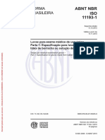 ABNT NBR ISO 11193-1 - 2015 - Luvas para Exame Médico de Uso Único - Parte 1 - Especificação para Luvas Produzidas de Látex de Borracha Ou Solução de Borracha PDF
