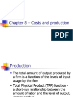 Chapter 8 - Costs and Production
