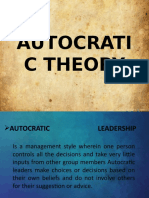 Autocratic Theory