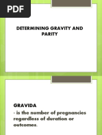 Determining Gravity and Parity