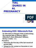 Essential Procedures in Normal Pregnancy