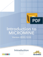 MM12-0_Introduction_to_MICROMINE_(2010-04)