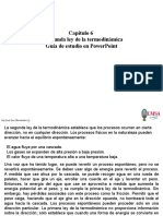 Segunda ley termodinámica guía estudio