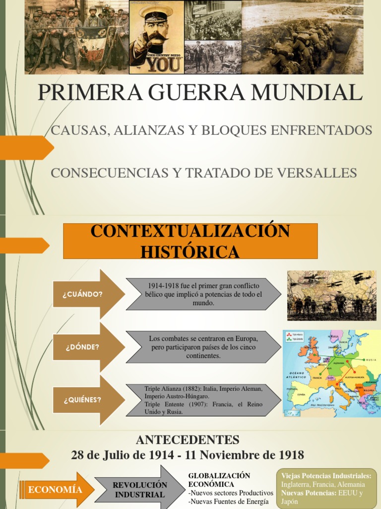Causas y Consecuencias de la Primera Guerra Mundial | PDF | imperio ...