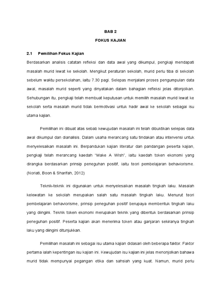 Bab 2 Fokus Kajian Pdf
