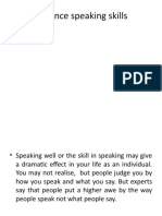 Speaking Skills and Speaking Process
