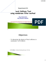 EXP 6 - Fecal Coliform Test - Student