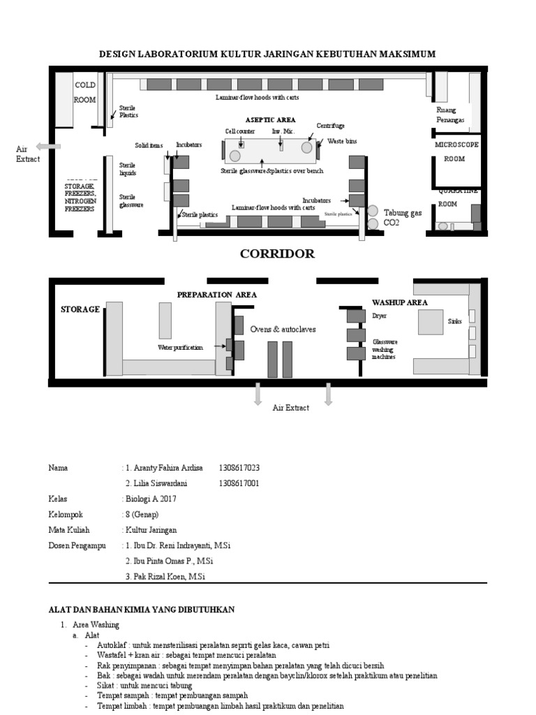 Desain Laboratorium Kultur Jaringan | PDF