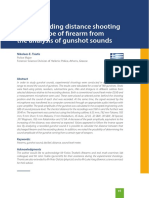 Understanding Distance Shooting and The Type of Firearm From The Analysis of Gunshot Sounds
