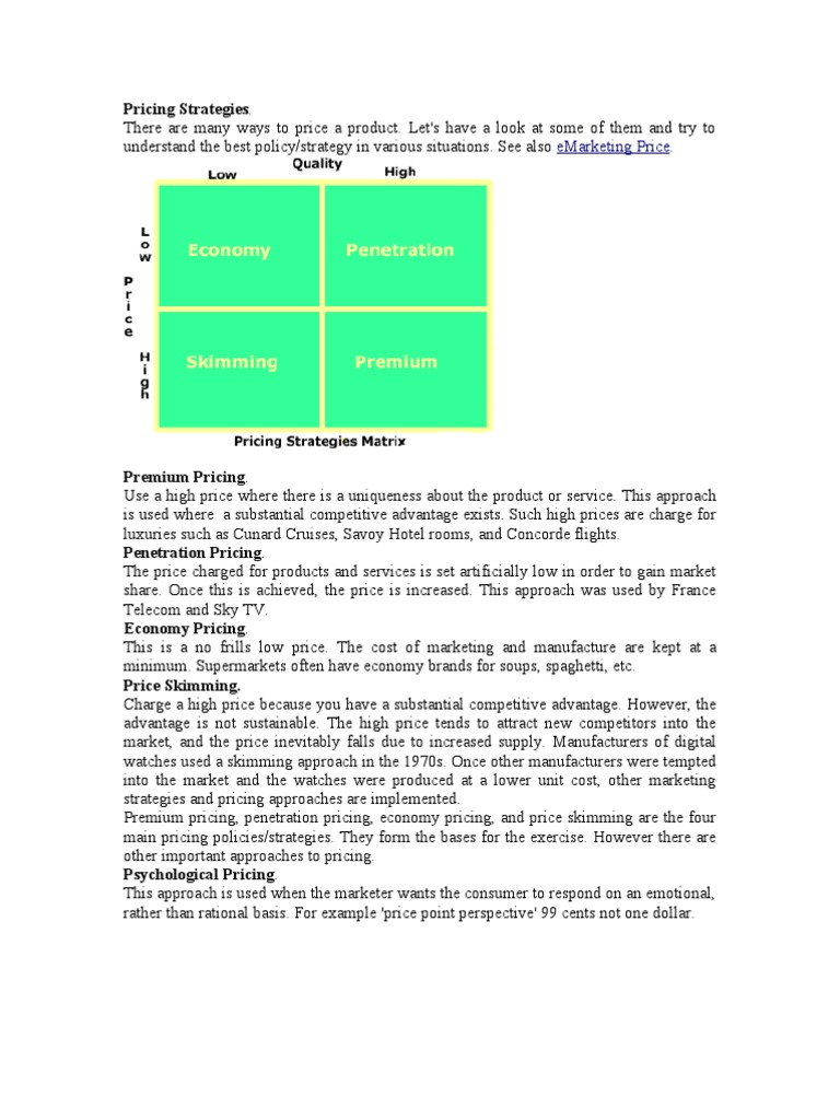 17 - Pricing Strategies | PDF | Pricing | Marketing