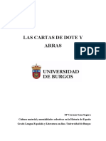 Cartas de Dote y Arras