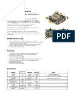 Modifications On v2:: F405 / 32K Gyro Loop / 5VBEC / 8VBEC / Hall Current Sensor / Camera Control / 5x UART / PDB