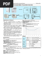 PM Particulate Matter Transmitter/Controller: Applications & Features