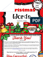 Christmas Words Free