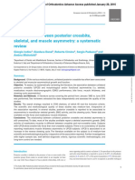 Association Between Posterior Crossbite, Skeletal, and Muscle Asymmetry: A Systematic Review