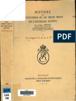 Pirenne, Jacques - Histoire Des Institutions Et Du Droit Privé de L'ancienne Égypte I (1932) LR PDF