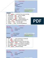 present simple routine