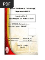 E103 - Mesh Analysis and Nodal Analysis