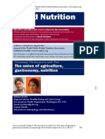 World Nutrition: The Union of Agriculture, Gastronomy, Nutrition