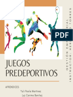 Juegos predeportivos para fútbol, baloncesto y tenis