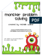 Monster Problem Solving: Created by Michelle Walker