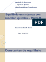 Equilibrio Con Reacción Química - Parte II - 2020-I PDF