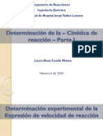 Determinación de Cinética de Reacción-Parte I-2020-I PDF