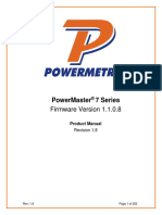 Powermaster 7 Series: Firmware Version 1.1.0.8