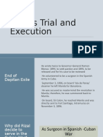 Rizal's Trial and Execution