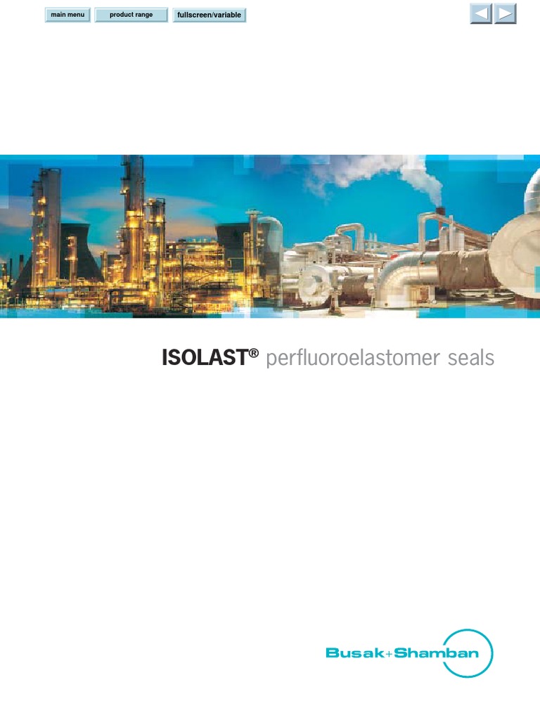 Isolast Perfluoroelastomer Seals PDF Gases Chemistry