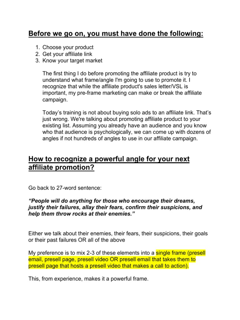 1.05 How To Create Profitable Frame Piece - Session Footnotes | PDF ...