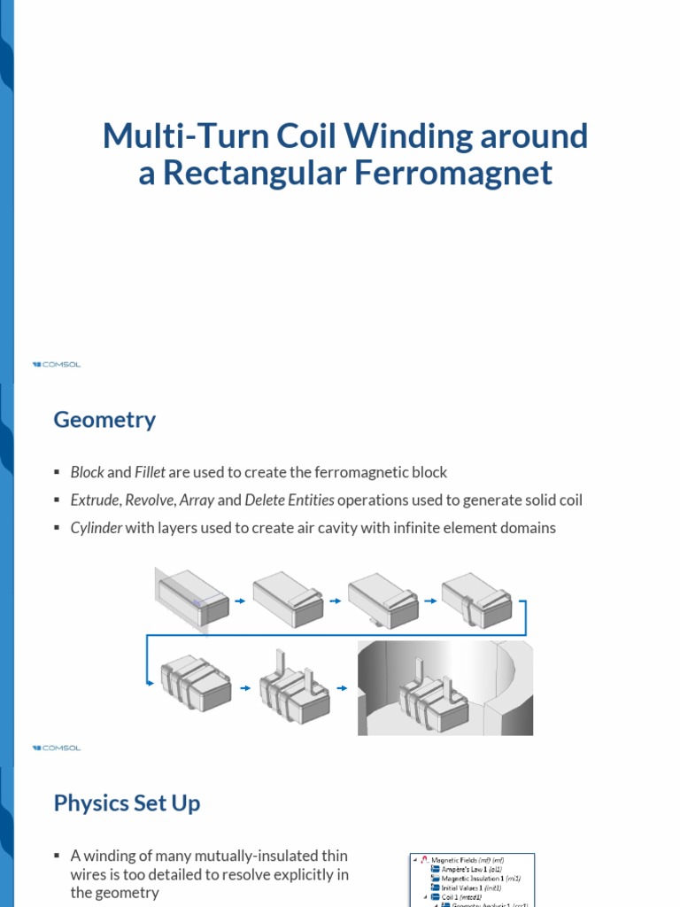 Multi-Turn Coil Winding Around A Rectangular Ferromagnet - 16 - 9 | PDF