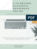 8 Tips To Become A Successful Entrepreneur Online - Free Guide Book!