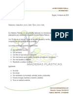 Vareta ecológica madera plástica