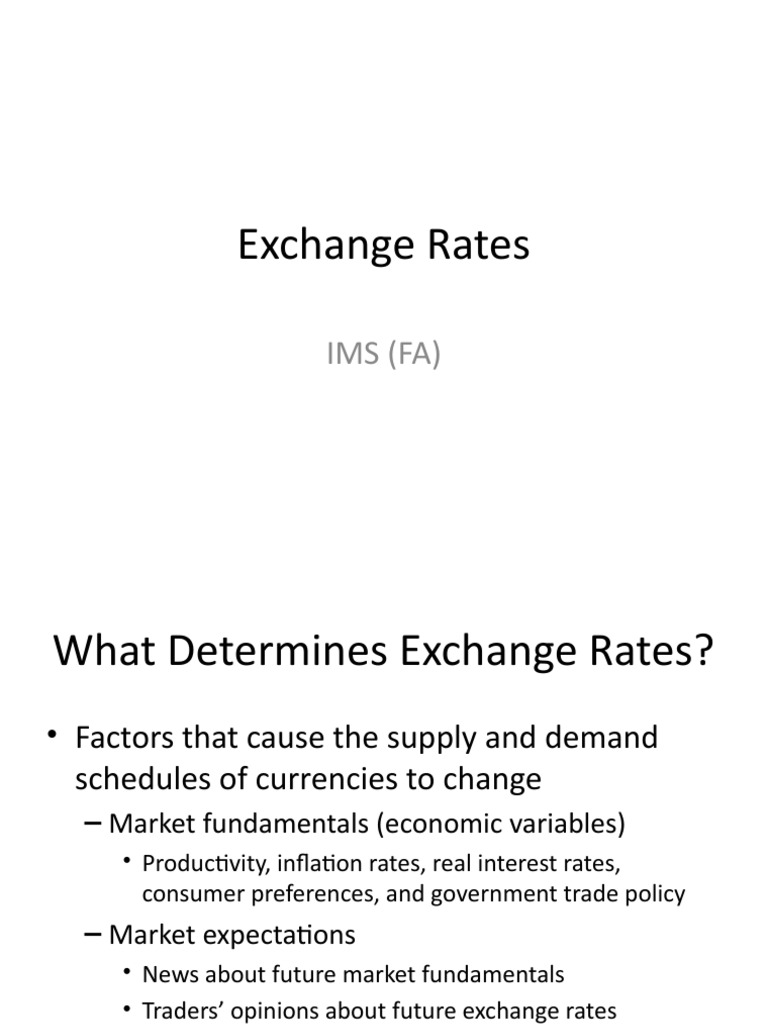 Understanding Exchange Rate Determinants | PDF | Purchasing Power ...